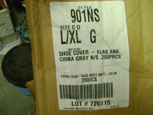 Lot of (22) pair lakeland tyvek 901ns l/xl size non-skid boot covers large/extra for sale