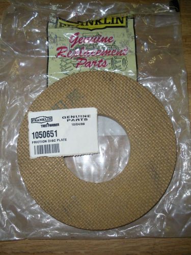 Franklin TreeFarmer Genuine Parts Friction Disc Plate Part#1050651 NEW Old Stock