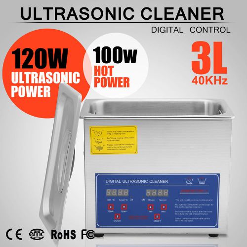 3l 3 l ultrasonic cleaner digital timer skidproof feet free warranty fantastic for sale