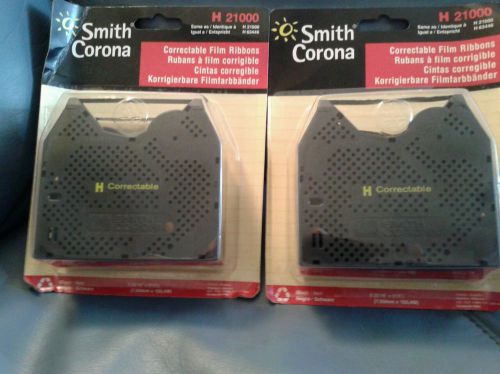Genuine smith corona lot of two h21000--two packs of 2 ribbons (4 total)unopened for sale