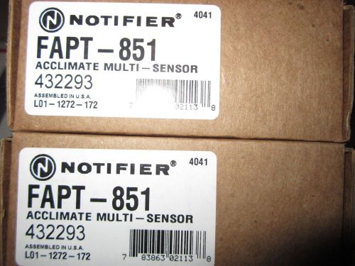 Notifier FAPT-851 Smoke Detector Lot of 2