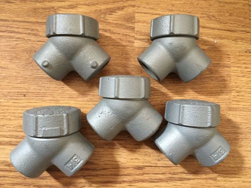 Lot of 5 o-z gedney neer 3/4&#034; capped conduit elbow explosion proof lby-75 new for sale