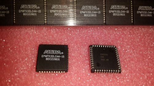 1x ALTERA EPM7032LC44-15 , COMPLEX-EEPLD, 32-CELL, 15NS , PLCC-44