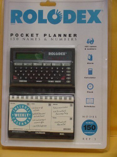 New rolodex pocket planner - 150 names numbers- model rpp-3 for sale
