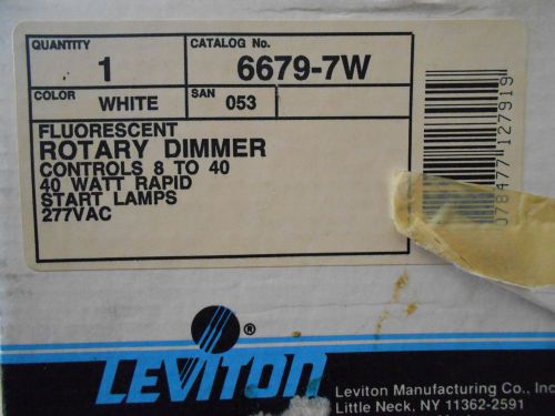 LEVITON FLUORESCENT ROTARY DIMMER 6679-7W