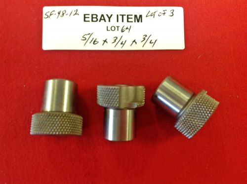 Acme sf-48-12 slip-fixed renewable drill bushings 5/16&#034; x 3/4&#034; x 3/4&#034;  lot of 3 for sale