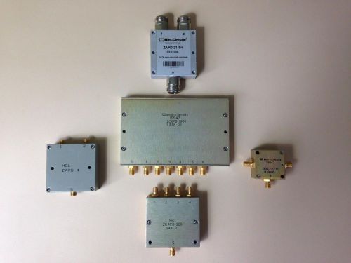 5 Mini-Circuits Power Splitters ZC6PD-1900, ZAPD-1, ZAPD-21, ZC4PD-900,ZSFC-2-11