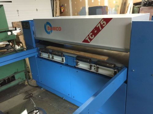 Samco Model TC - 75, 1707 Series  28&#034; x 67&#034;,, 75 tons hydraulic die cutter press