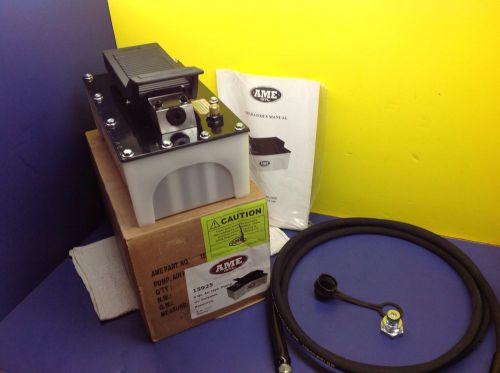 Ame international 15925 air hydrauliic pump enerpac ch604 coupler/10&#039; hose new! for sale