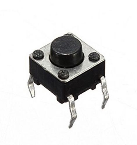 Hot sale 100 pcs/pack Tactile Push Button Switch Tact 6X6X5mm 4-pin DIP CA TB