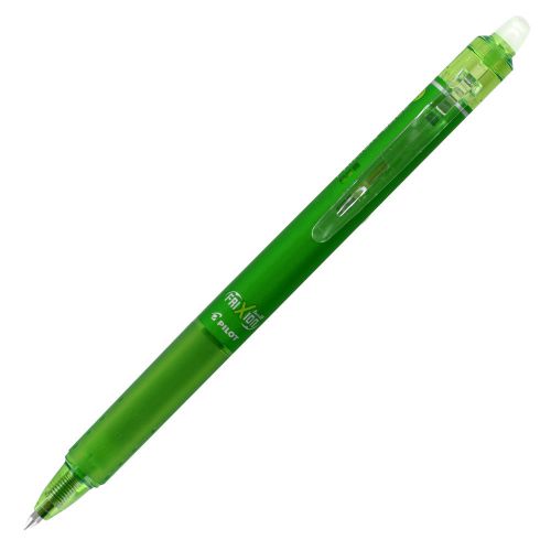 Pilot FriXion Retractable Erasable Gel Pen, Extra Fine, Light Green Ink, Each