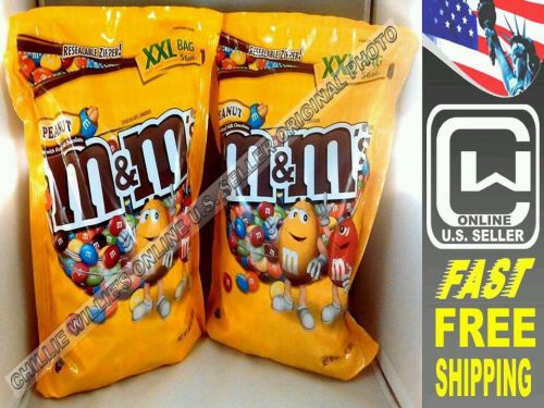 Two 56oz bags of Peanut M&amp;Ms for candy/gumball machine