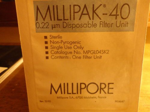 Millipore Millipak 40 0.22um MPGL04SK2 Filter