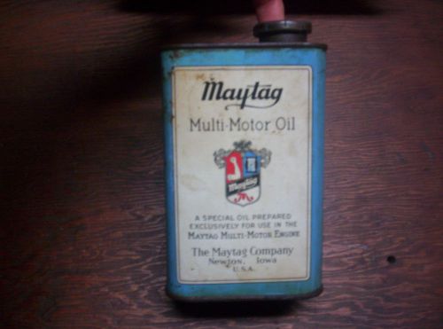 Old Original Maytag Multi Motor QT Oil Can Hit &amp; Miss Gas Engine Wringer Washer