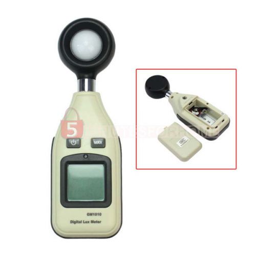 1Pc GM1010 200,000 Light Meter Luxmeter Lux/FC Luminometer with LCD Display
