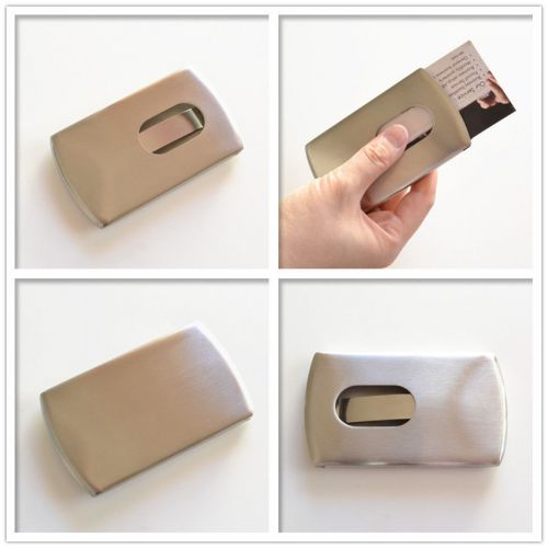 Business Card Holder Stainless Steel Case Card Cover Man Woman Fashion Gift C6