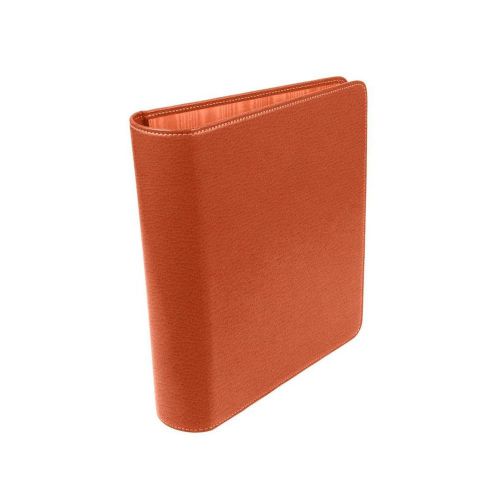 LUCRIN - A5 binder - Granulated Cow Leather - Orange