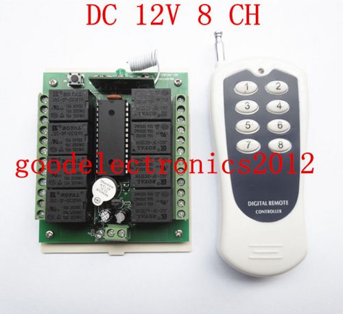 DC 12V 8 CH Channel RF Wireless Remote Control Switch Remote Control 433mhz
