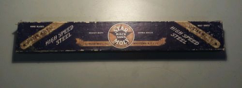 72 Vintage Star Clemson Bros. 1218 Moly Hack Saw Blades 12&#034; x 1/2&#034;