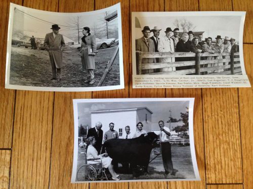 Shorthorn Bull ACADIA NAPOLEON 171st 1960&#039;s PRESS PHOTOS 5x7 (3)