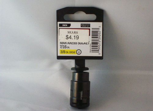 Craftsman 7/16 inch universal max axess 3/8 inch drive socket /31217 for sale