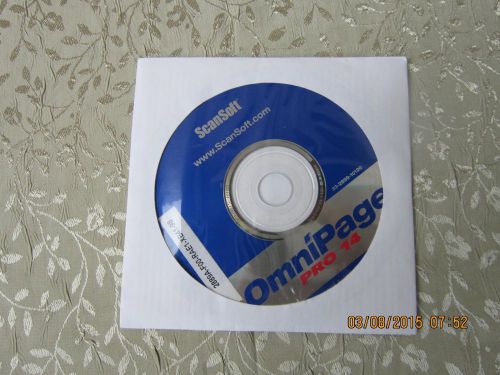 OmniPage PRO 14 &#039;CD Only&#039;