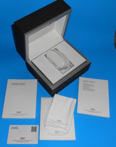 Old used watch box for iwc with papers. for sale