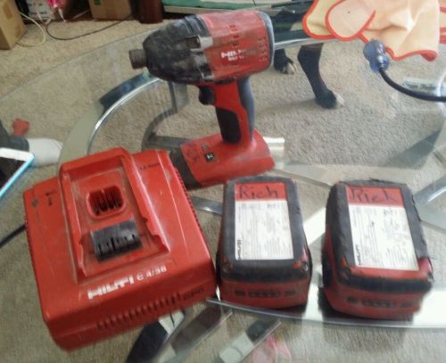 Hilti impact driver SID 18-A batteries and charger