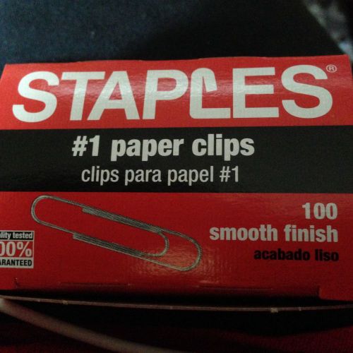 PAPER CLIPS staples brand#1 Size , Smooth, (1,000/Pack )TWO PACKS TWO Thousand !