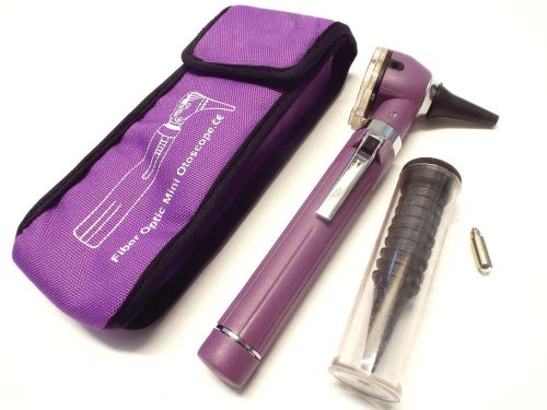 Purple Mini Otoscope Pocket Fiber Optic Medical Diagnostic