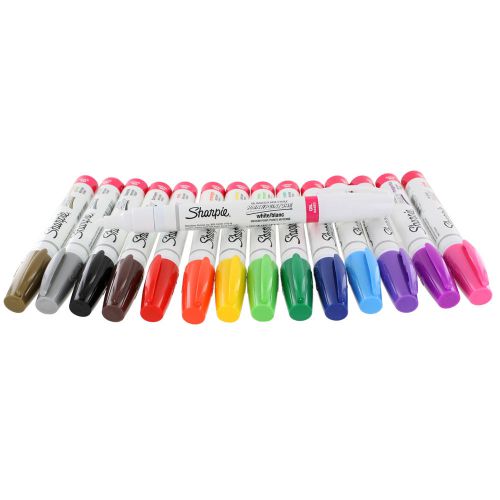 Sharpie paint marker medium point oil based all 15 color set for sale