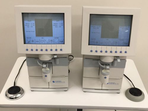 (2)lot zeiss humphrey 350 360 auto lensometer lens analyzer w foot switch for sale