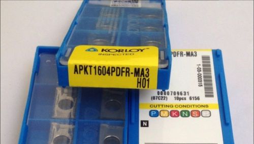 NEW in box Korloy  APKT1604PDFR-MA3 H01  Carbide Inserts 10PCS/Box