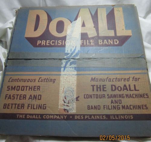 DoAll Precision File Band Saw Blade 120 inch 1/2 inch Flat 13 Teeth pr inch NOS