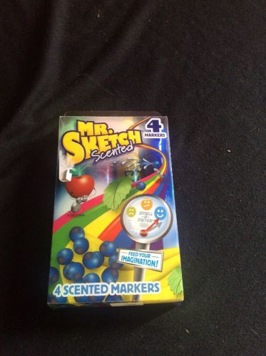 Mr. Sketch Scented Markers, Assorted Colors, 4Pack cherry banana mint blueberry