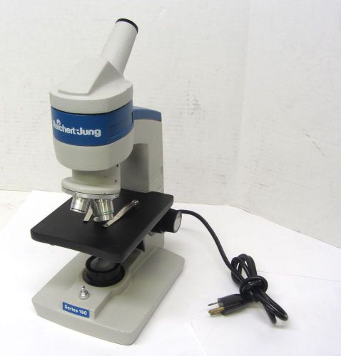 Reichert-Jung 160 Microscope Small View Lens + Objective 4x 10x 43x WORKS 54211
