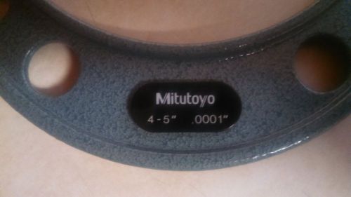 Mitutoyo 4 - 5 inch Micrometers