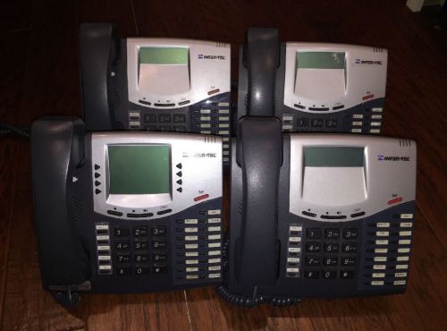 (4) Inter-Tel 8520 Axxess LCD Display Business Phone 550.8520 &amp; 550.8560 Lot