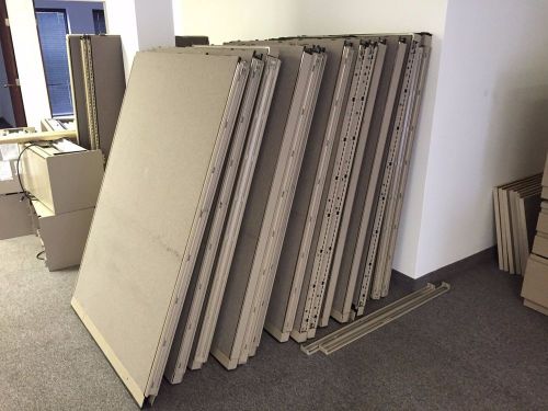 LOT OF 9 USED STEELCASE OFFICE CUBICLES