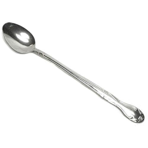 Linda Iced Tea Spoon 4 Dozen Count Stainless Steel Silverware Flatware