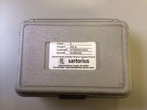Sartorius WT200GCLSUC Ultra Class Calibration Weight, 200 g with Case