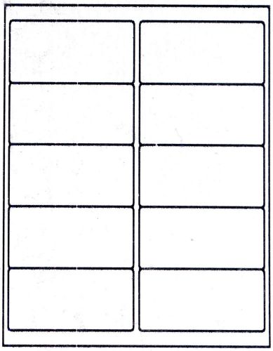 15,000 DCC® GENERIC White Self Adhesive Mailing Labels 2 x 4&#034; #5963, 5163
