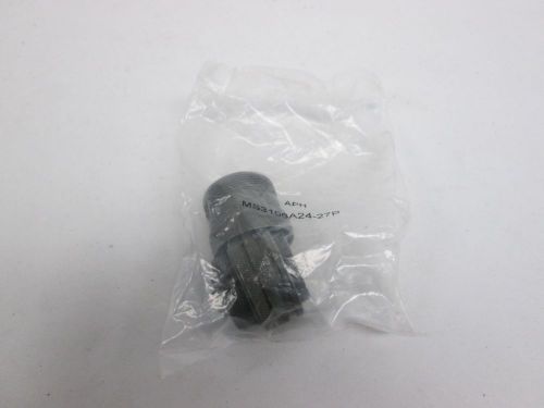 NEW AMPHENOL MS3106A24-27P IN-LINE 7-PIN MALE PLUG CIRCULAR CONNECTOR D307609