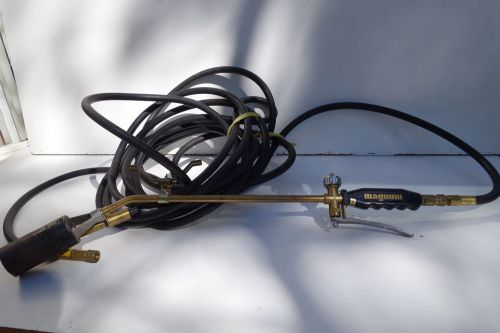 Magnum propane roofing torch w/regulator &amp; hose made in italy good condition for sale