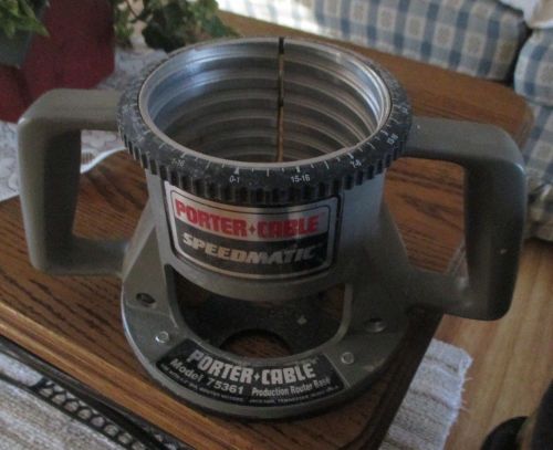 Porter Cable Speedmatic, Model 75361, Production Router Base
