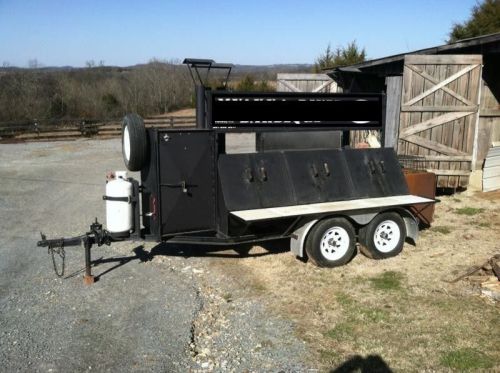 Bbq smoker cooker 18 foot duel axle very heavy duty for sale