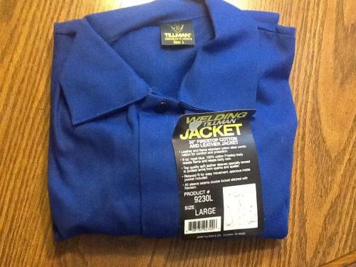 Tillman Welding Jacket 9230 Large FR Cotton Torso W/ Leather Sleeves