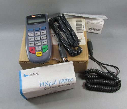 VeriFone Pinpad 1000SE P003-160-02 w/2 Omni 396 Cables Unused