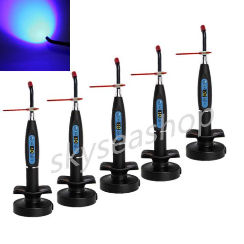 5 Dental Wireless Cordless LED Curing Light Cure Lamp T1 5 Colors