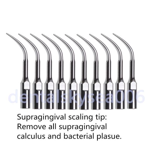 10 pcs Dental Scaler Supragingival Scaling Tips GD4 Fit DTE SATELEC Scaler